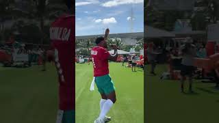 Tua Tagovailoa SHOW ME THE MONEY 🤑 via miamidolphinsX shorts [upl. by Melentha]