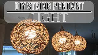 DIY String Pendant Lights [upl. by Azelea172]