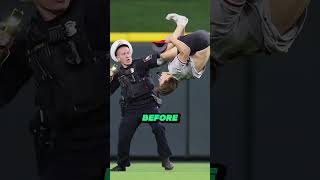 Streaker tased as he runs onto field [upl. by Joelynn]