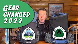 MY GEAR  Gear Changed in 2022  for the Appalachian Trail [upl. by Epifano]