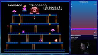 NES Donkey Kong 1 Loop  Game A 1185 [upl. by Eelra476]