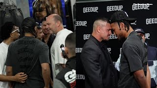 Paulo Aokuso amp Clay Waterman Almost Come To Blows At Presser [upl. by Innus]