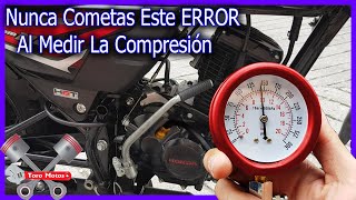 ⛔ Como Medir La COMPRESIÓN De Un Motor De Moto [upl. by Ahsetan605]