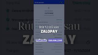 Mở Ví trả sau ZALOPAY lên đến 8 triệu  Rút Ví trả sau ZALOPAY vitrasauzalopay rutvitrasauzalopay [upl. by Hootman146]