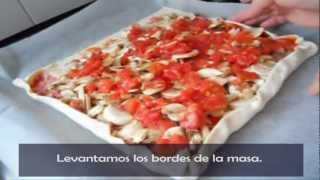 ChefsManiacs  Receta Pizza Hojaldre [upl. by Druce]