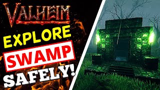 Valheim  How To Find  Explore Swamp Biome SAFELY [upl. by Lemhar]