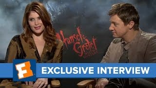 Jeremy Renner Gemma Arterton  Celebrity Interviews  FandangoMovies [upl. by Ellatsirhc295]