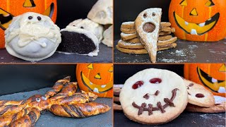 4 Simple Halloween Dessert Ideas  Halloween Cookies amp Puff Pastry Spider That Will Wow Your Guests [upl. by Rein]