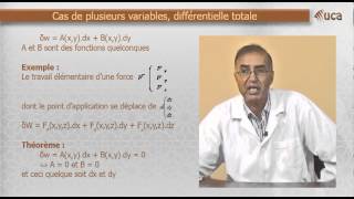 1 2 Outils mathématiques pour la thermodynamique [upl. by Hwang]