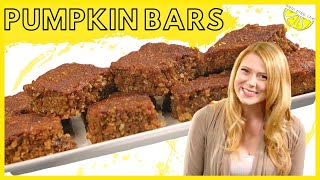 Pumpkin Bars Dairy Free amp Gluten Free Dessert [upl. by Sivart165]