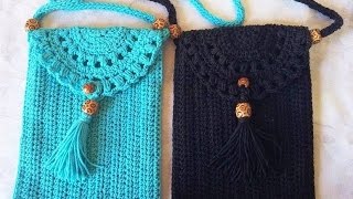 Crochet pochette bandoulière 12 étape par étape [upl. by Adlesirhc]