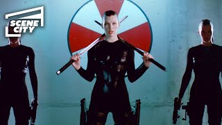 Resident Evil Afterlife Umbrella HQ Fight Scene MILLA JOVOVICH HD Clip [upl. by Halihs]