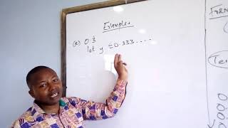 Converting recurring decimals into fractions Form 1 [upl. by Agnesse]