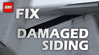 How to Replace Broken Vinyl Siding from Storm Damage  Damaged Siding [upl. by Nnylanna459]