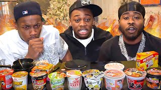 EXTREMELY SPICY NOODLE CHALLENGE With Dezz amp Punga 🌶️ [upl. by Lewse999]