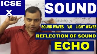 SOUND 01 ECHO amp Numericals  CLASS X  ICSE  CBSE  Application ECHO  SONAR HINDI amp ENGLISH [upl. by Fitzpatrick325]