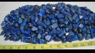 Lapis Lazuli  Rough And Faceted Gemstone [upl. by Ahsenaj671]