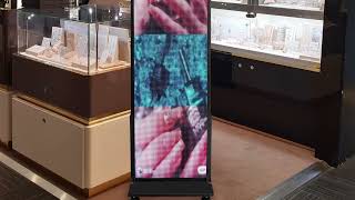 P4 Outdoor Vertical Movable Poster Display Screen 39 quotx14quot [upl. by Yelsiap]