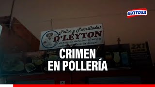 🔴🔵Crimen en pollería Acaban con la vida de un cocinero en asalto a local [upl. by Namrej]