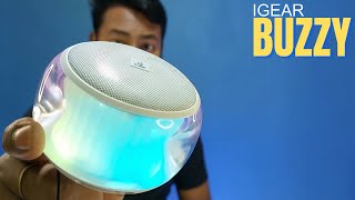 Igear Buzzy  Bluetooth Speaker Unboxing amp Review  360° RGB Light  Portable Speaker Under 800 [upl. by Nairdad93]