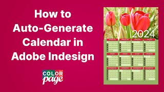 How to AutoGenerate and Design Calendar in Adobe Indesign  2 Minutes Tutorial indesign adobe [upl. by Oos]