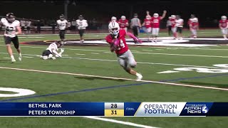 Operation Football Peters Township tops Bethel Park [upl. by Aicertal113]