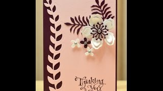 No150  Botanical Birthday Flower  JanB UK Stampin Up Demonstrator Independent [upl. by Susejedairam]