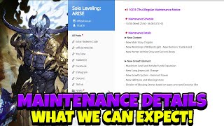 MAINTENANCE NOTICE IS HERE HOW LONG amp WHAT WE CAN EXPECT Solo Leveling Arise [upl. by Aufa]