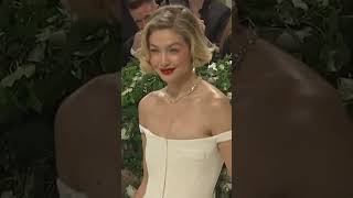 Gigi Hadid wears a floral gown at 2024 Met Gala  NBC New York [upl. by Landel]