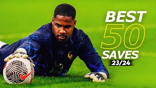 Best 50 Goalkeeper Saves 202324  HD 7 [upl. by Gnep]