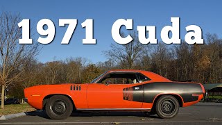 1971 Plymouth Cuda 440 Regular Car Reviews [upl. by Aihtak]