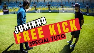 JUNINHO teaches me how to FREEKICK special tuto  seanfreestyle [upl. by Tertia]