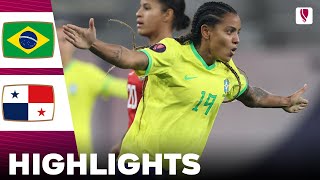 Brazil vs Panama  Highlights  Concacaf W Gold Cup Womens 27022024 [upl. by Niliram]