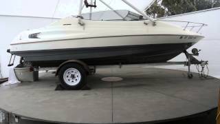 1990 BAYLINER CAPRY 19 CUDDYCABIN 3 CYLINDER OUTBOARD quotRUNNINGquot [upl. by Josefina21]