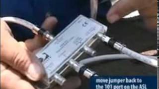 DIRECTV New SWM Line LNB Satellite Dish Install Part 2 [upl. by Ylloh]