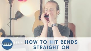 How to hit your blues harmonica bends straight on  Beginner Harmonica Lesson [upl. by Werdnaed]