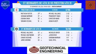 St Bernards OC 4th XI v Preston 4th XI [upl. by Gnal303]