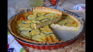 QUICHE DE CALABACÍN Y QUESO  ¡Fácil cremosa y muy rica [upl. by Ardni713]