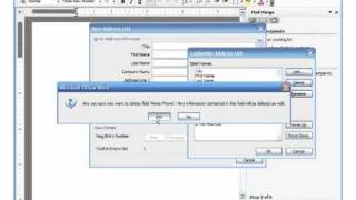MS Word 2003 Mail Merge Pt 1 [upl. by Orsay]