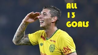 Emiliano Sala  All 13 goals 20182019 [upl. by Ervin]