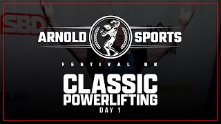 2024 Arnold Classic UK  Mens Classic Powerlifting [upl. by Nidnal]