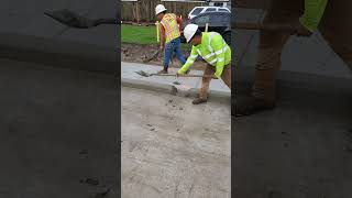 Mastering The Art Of Curb Installation shorts [upl. by Durrell]