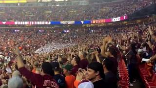 VT Football Enter Sandman entrance at FedEx Field vs WVU [upl. by Eibber]