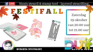 FestiFall Sizzix stamp amp stencil tool [upl. by Otreblasiul]