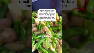 Tumis arcis jagung muda shortfund shortvideo [upl. by Alial]