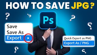 How to Save amp Export File  Photoshop for Beginners  Jpg amp Png [upl. by Lucie652]