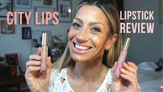 CITY LIPS plumping Lipstick OVER 50  Review  Stung by Samantha [upl. by Parcel]