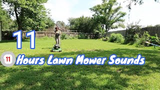 11 hrs LAWN MOWER Sounds White Noise for Sleeping ASMR 👉Better Quality Sounds in WavFiles [upl. by Drofxer770]