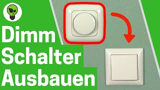 Dimmer Ausbauen ✅ TOP ANLEITUNG Wie Dimmschalter gegen Schalter Tauschen amp durch diesen Ersetzen [upl. by Erelia]