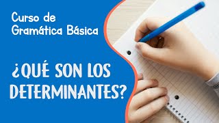 Determinantes en español y sus tipos  Curso de Gramática Básica [upl. by Itsirk]